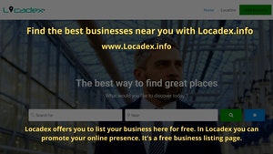 Find the best businesses near you with Locadex